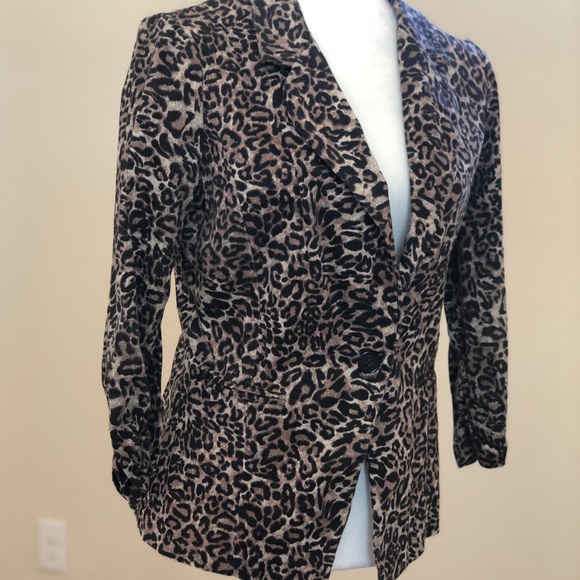 Cheetah Print Blazer - Picture 2 of 5